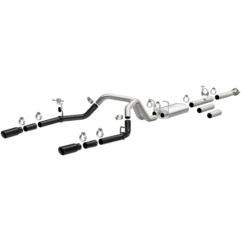 MagnaFlow 11-19 Chevrolet Silverado 2500/3500 HD V8-6.0L Dual Split Cat-Back Exhaust w/Black Tips Secondary image
