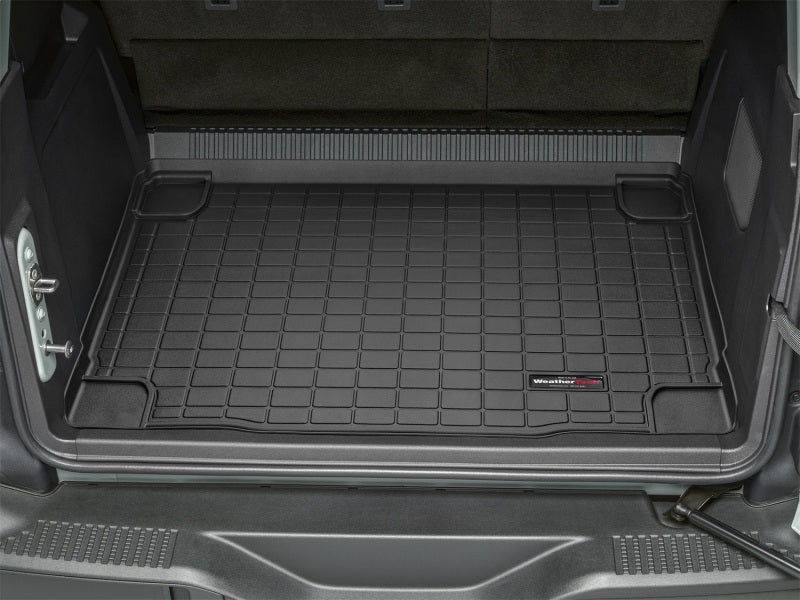 WeatherTech 2021+ Ford Bronco 4-Door Cargo Liner (Behind 2nd Row) - Black for cargo area protection.
