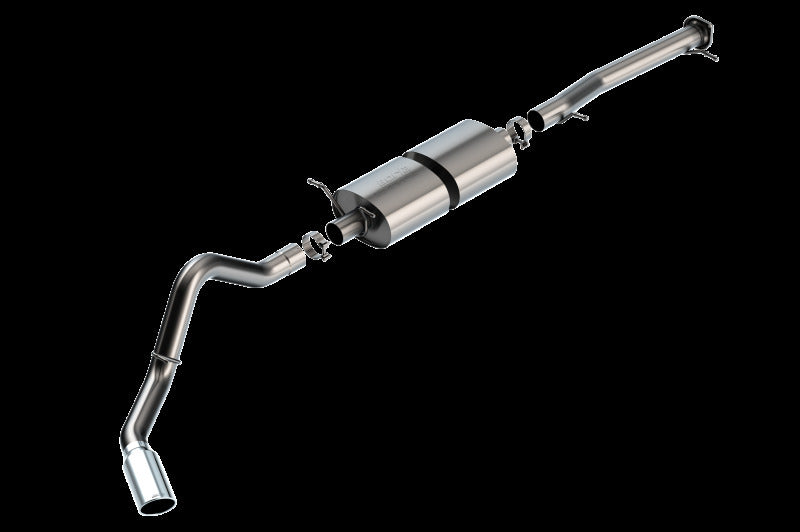 Borla 20-22 Chevrolet/GMC Silverado/Sierra 6.6L T-304 SS Cat-Back S-Type Exhaust - Brushed on black background