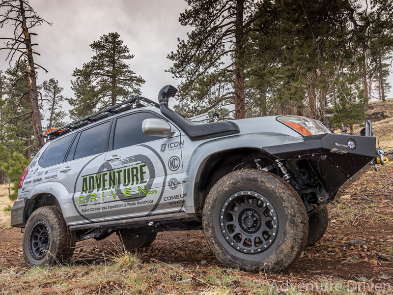 Icon 03-09 GX470 0-3.5in STAGE 2 SUSPENSION SYSTEM W/ TUBULAR UCA on off road vehicle.