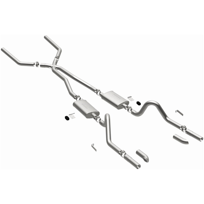 MagnaFlow SYS C/B 67-70 Mustang 2.50inch w/Tru-X exhaust system components