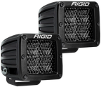 Rigid Industries D Series PRO Midnight Edition - Spot - Diffused - Pair for offroad lighting and electrical.