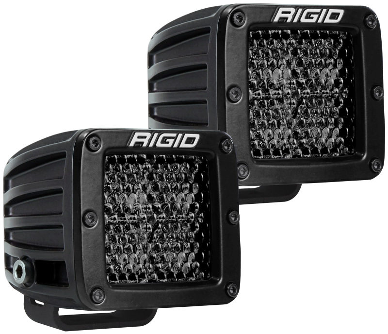 Rigid Industries D Series PRO Midnight Edition - Spot - Diffused - Pair for offroad lighting and electrical.