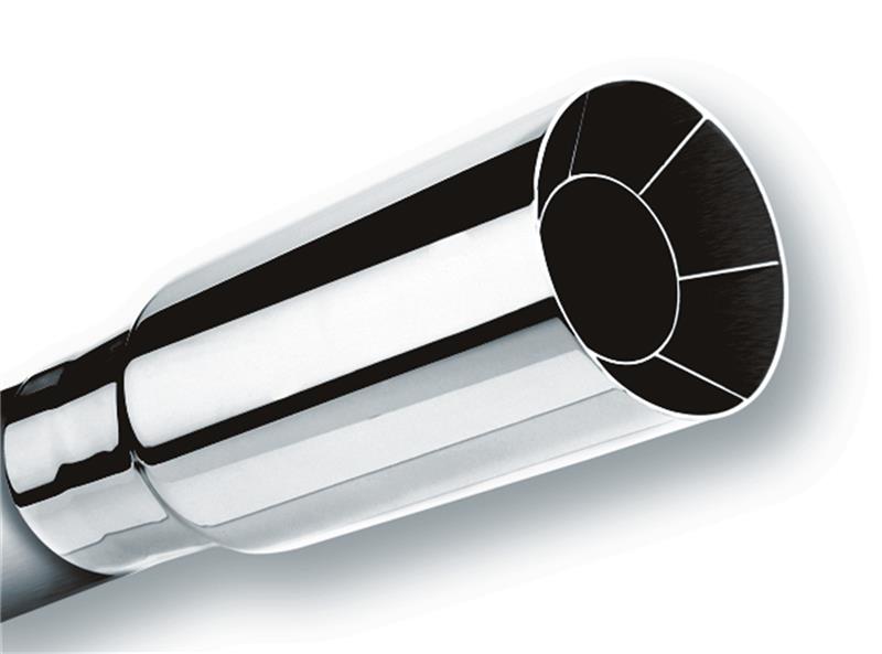 Borla Universal Polished Tip Single Round Intercooled for trucks