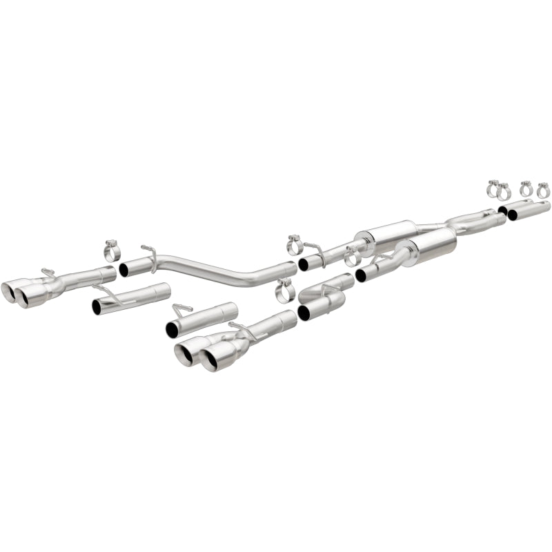 MagnaFlow Cat-Back, SS, 2.5in, Quad Split Rear 3.5in Tip 2015 Dodge Challenger 3.6L V6 Secondary image