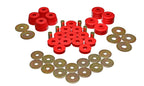 Energy Suspension Body Mount Bushing Sets - Red for offroad performance upgrades