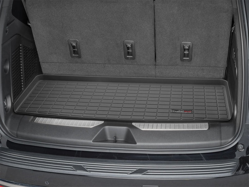 WeatherTech 2021-2021 Chevrolet Tahoe (Behind 3rd Row Seating) Cargo Liners - Black, complete cargo area protection