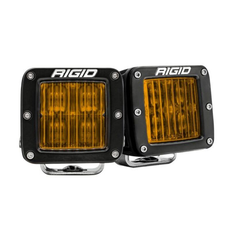 Rigid Industries D-Series PRO SAE Fog Yellow Pair lights for offroad performance upgrades and visibility in low-light conditions.