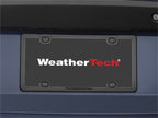 WeatherTech License Plate Frame Kit - Black on vehicle
