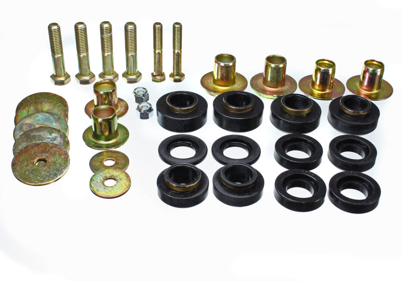 Energy Suspension Firebird Body Mount Set - Black parts and hardware