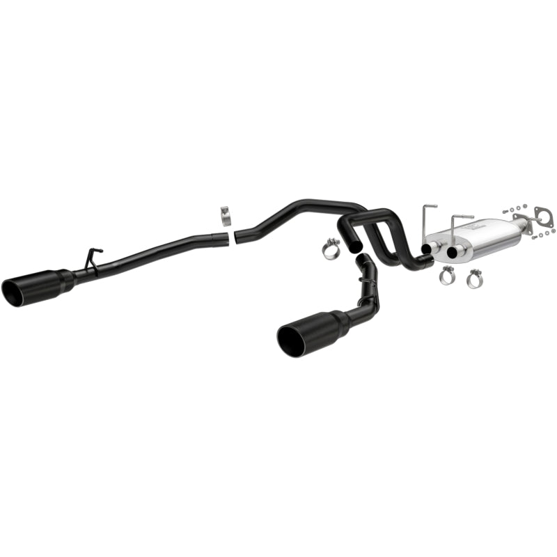 MagnaFlow 2019 Ram 1500 V8 5.7L (Excl. Tradesman) Black Coated 3in 409SS Cat-Back Exhaust System components