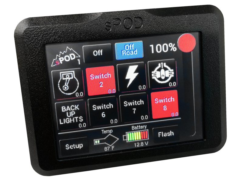 Spod 8 Circuit Systems Add-On Touchscreen for offroad upgrades Main image