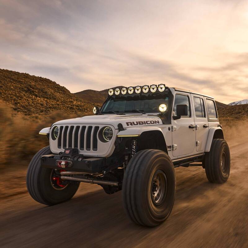 KC HiLiTES Gravity Titan LED Light Bar - 50in. (8-Light) on Jeep