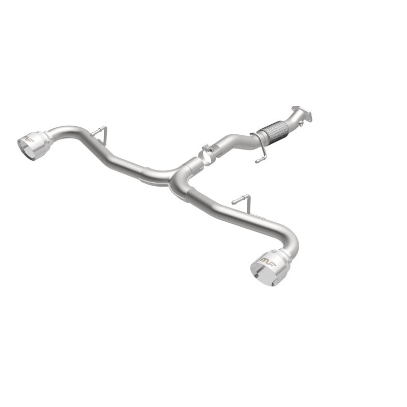 MagnaFlow Cat-Back 2015 Alfa Romeo 4C 1.7L SS 2.5in Dual Split Rear 4.in Tips exhaust system for enhanced performance.