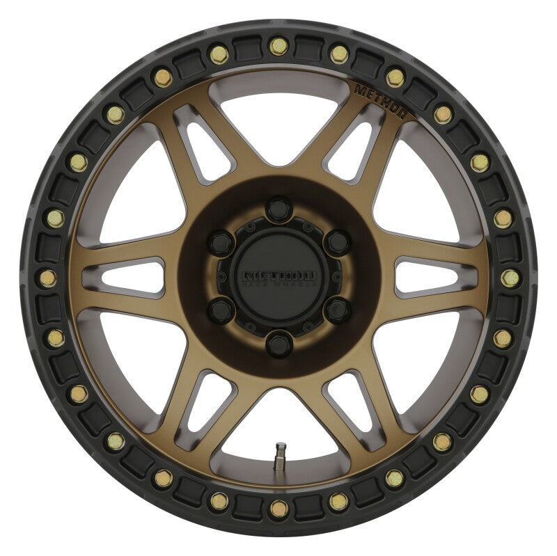 Method MR106 Beadlock 17x9 -44mm Offset 5x5 71.5mm CB Method Bronze w/BH-H24125 Wheel Secondary image