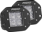 Rigid Industries Dually - Flush Mount - 60 Deg. Lens - Set of 2 for offroad lighting and electrical applications