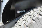 DV8 Offroad 07-18 Jeep Wrangler JK Rear Aluminum Inner Fender - Black close-up with tire.