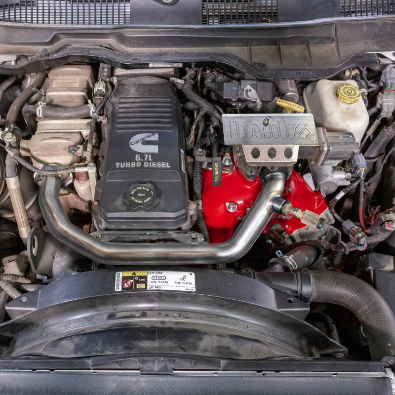Banks Power 07.5-12 Ram Cab Chassis 6.7L Diesel Monster-Ram Intake System w/Fuel Line - Red Secondary image
