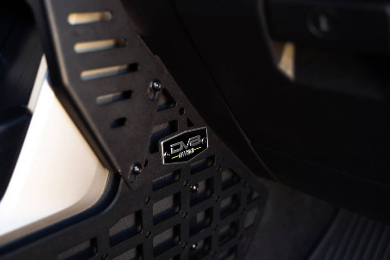DV8 Offroad 22-23 Toyota Tundra Center Console Molle Panels/Device Mount close-up