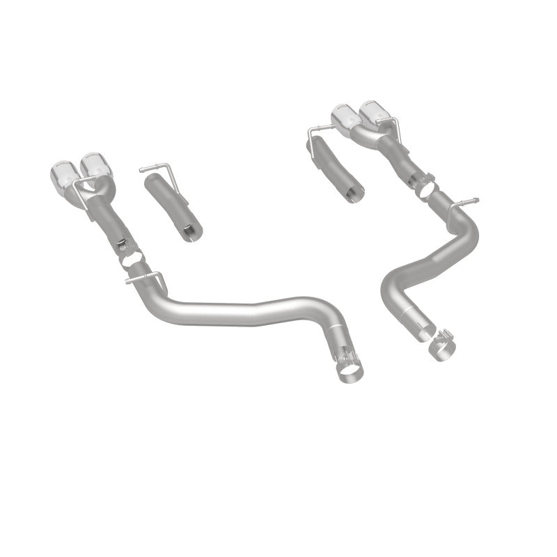 MagnaFlow Axle-Back, SS, 2.5in, Quad Split Rear 3.5in Tip 2015 Dodge Challenger 3.6L V6 exhaust system parts