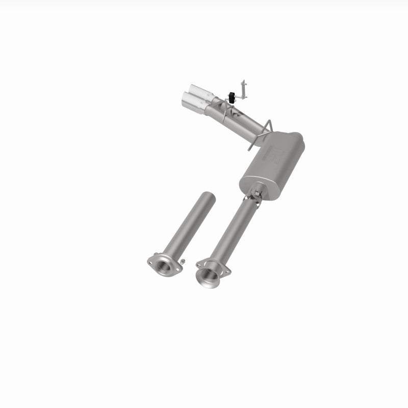Magnaflow 15-21 Ford F-150 Street Series Cat-Back Performance Exhaust System- Polished Side Exit view with chrome tips