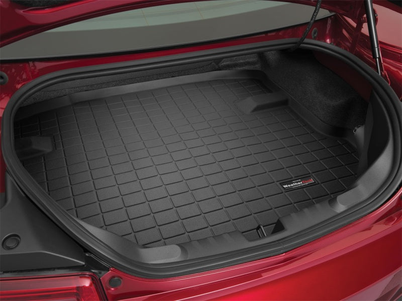 WeatherTech 12+ Chevrolet Camaro Cargo Liners - Black in trunk