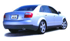 Borla Cat Back system for 02-08 Audi A4 Quattro 2.0L 4cyl rear view
