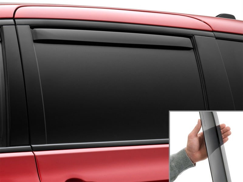 WeatherTech 17-24 Chrysler Pacifica (Incl. Hybrid) Rear Side Window Deflectors - Dark Tint Secondary image