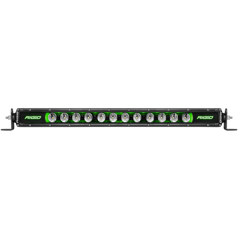 Rigid Industries 10in Radiance Plus SR-Series Single Row LED Light Bar with 8 Backlight Options for offroad lighting and electrical.