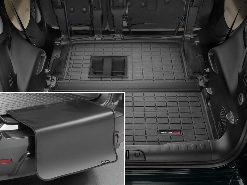 WeatherTech 2014+ Fiat 500L (Non Beats Audio System) Cargo Liner w/Bumper Protector - Black Secondary image
