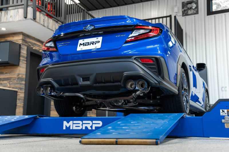 MBRP 2022 Subaru WRX 2.5in Dual Split Rear Exit w/ Quad BE Tips - T304 Secondary image