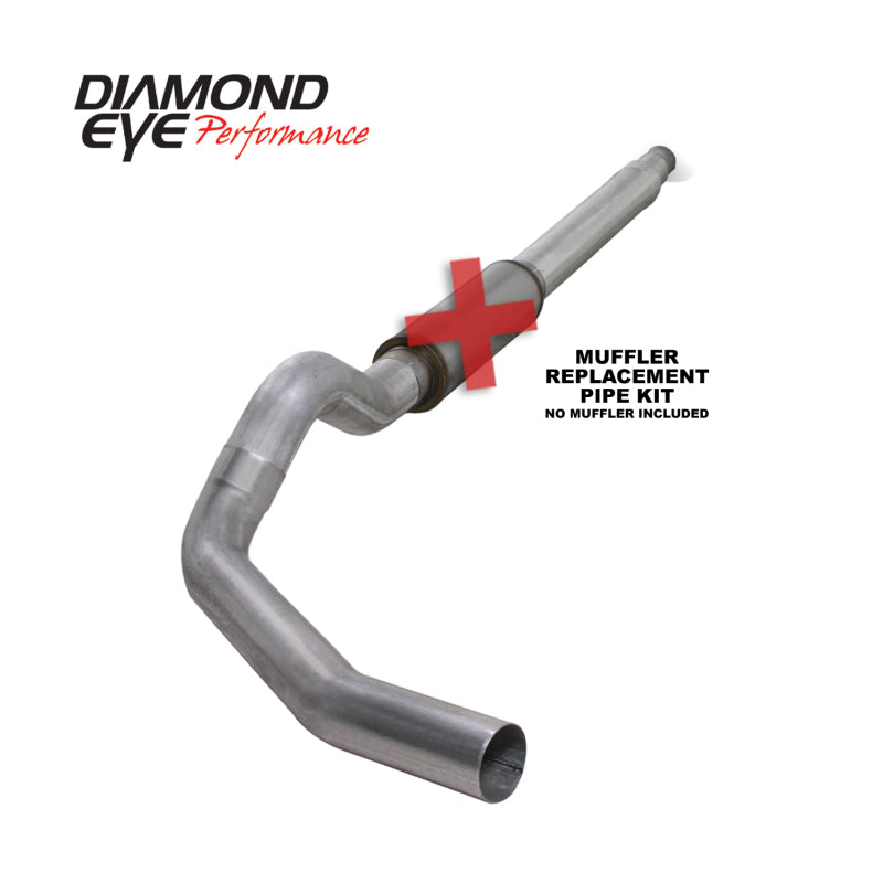 Diamond Eye KIT 5in Catback MFLR RPLCMENT PIPE Single AL: 94-97 FORD 7.3L F250/F350 PWRSTROKE Secondary image