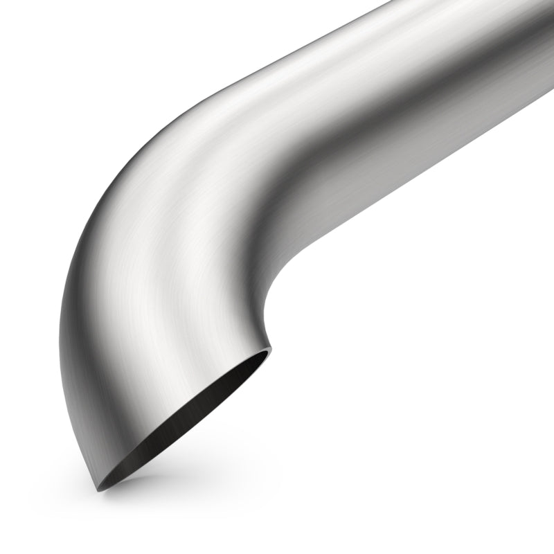 Magnaflow 24+ Toyota Land Cruiser Overland Cat-Back Exhaust System curved stainless steel pipe