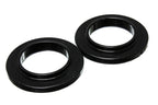 Energy Suspension Universal 2 3/4in ID 4 9/16in OD 3/4in H Black Coil Spring Isolators (2 per set) for offroad performance upgrades.