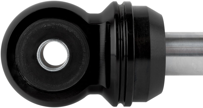 Fox 2018+ Jeep JL 2.5 Factory Race Series 9.7in Remote Res. Front Shock Set eyelet for offroad performance upgrades.