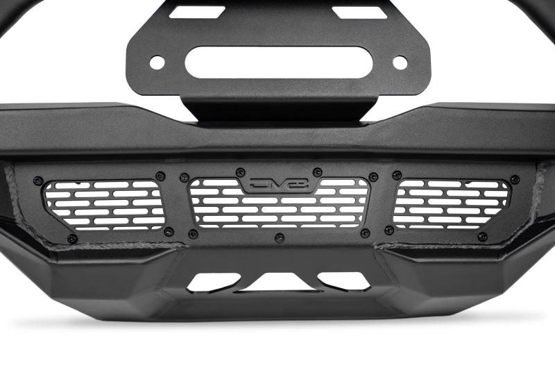 DV8 Offroad 18-23 Wrangler JL/Gladiator JT Spec Series Front Bumper close-up detail.