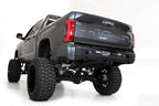 Addictive Desert Designs 22-23 Toyota Tundra Stealth Fighter Winch Rear Bumper on lifted truck with off road wheels