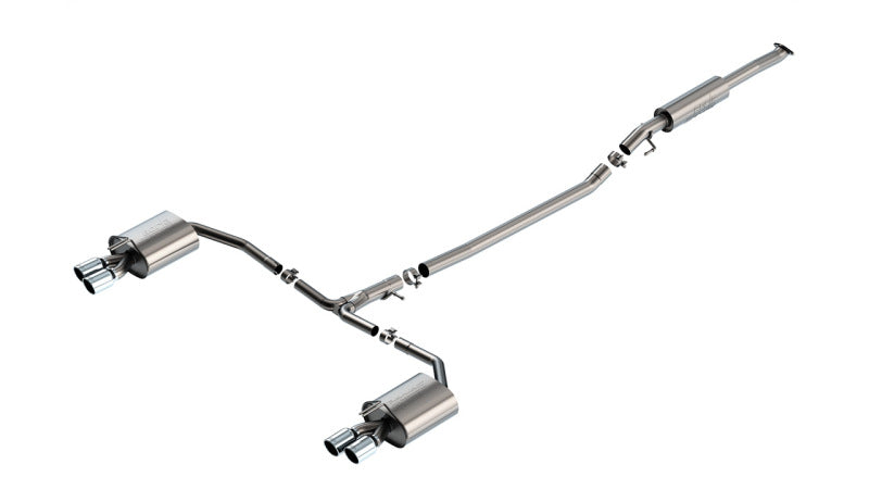 Borla 21-23 Hyundai Sonata N Line 2.5L i4 AT FWD 4DR 2.00in 2.75in S-Type Exhaust with stainless steel tips