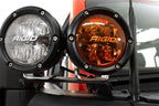Addictive Desert Designs21-23 Ford Bronco/Raptor Dual Ditch Light Brackets with offroad lighting and electrical