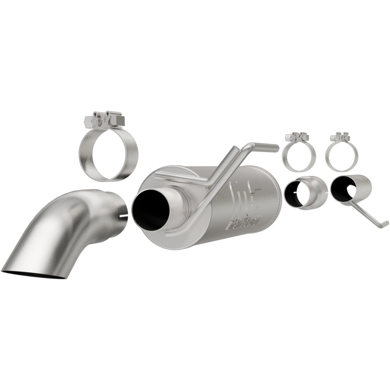 MagnaFlow Cat-Back, SS, 2.5/3in, Turn Down In Front Rear Tire 2015 Ford F150 5.0L V8 Ext Cab Secondary image
