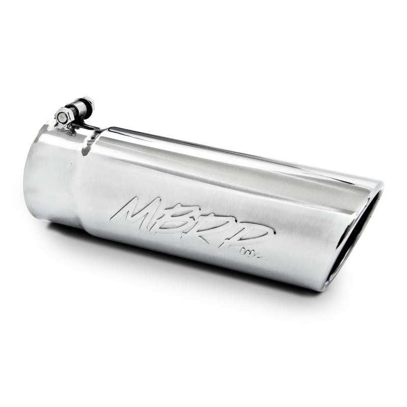 MBRP Universal Tip 6in OD Angled Rolled End 5in Inlet 18in Length Black Finish Exhaust Secondary image
