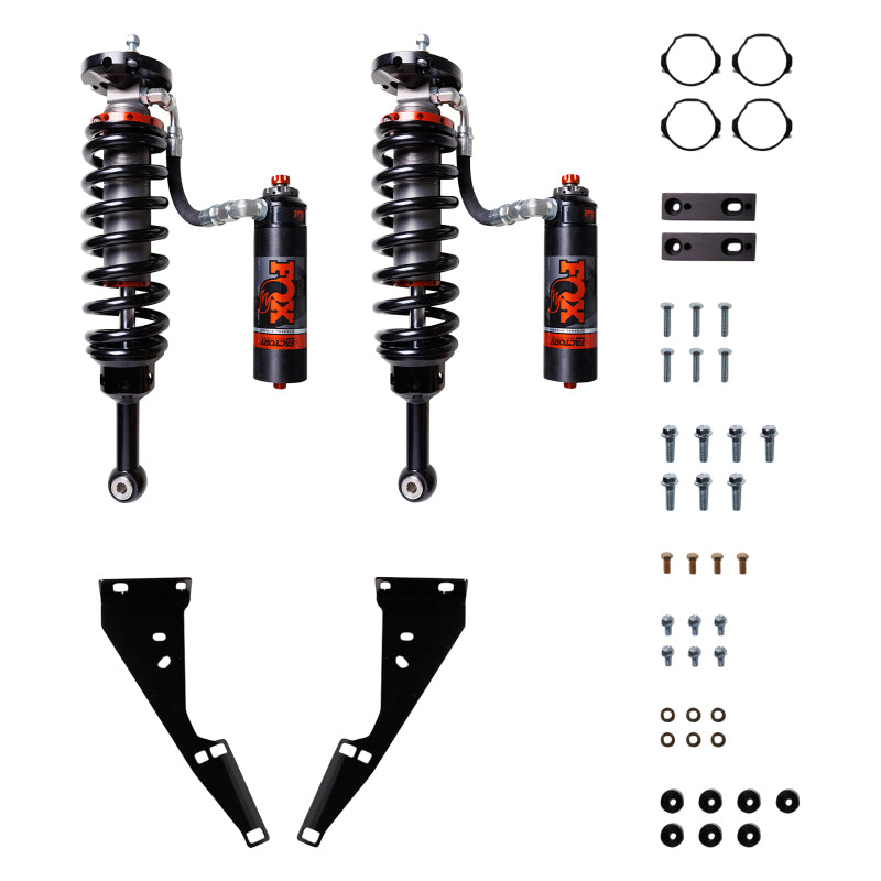 Fox 05-23 Toyota Tacoma 2.5 Factory Race Series Internal Bypass Front Shock Kit 2-3in Lift for offroad performance upgrades