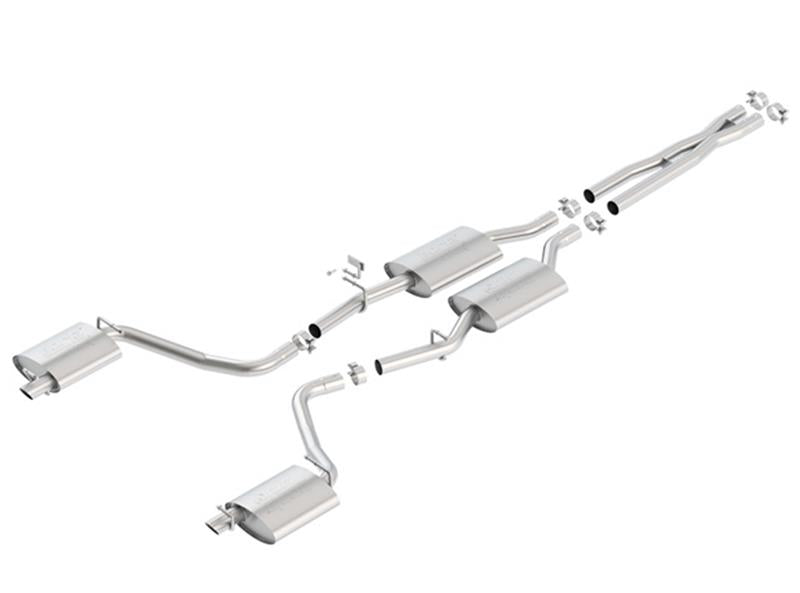 Borla 15-16 Dodge Charger 3.6L V6 ATAK Cat Back Exhaust (Uses Factory Valence) exhaust system parts