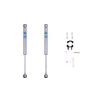 Bilstein 5100 Series 14-17 Dodge Ram 2500/13-17 Ram 3500 Front Dual Steering Damper Kit components on white background.