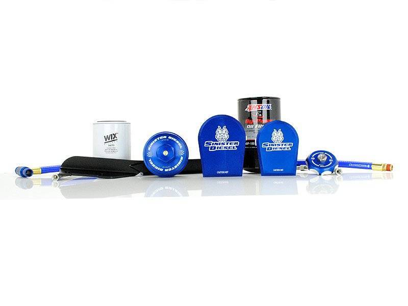 Sinister Diesel 03-07 Ford 6.0L Oil Filter & Coolant Filtration System Secondary image