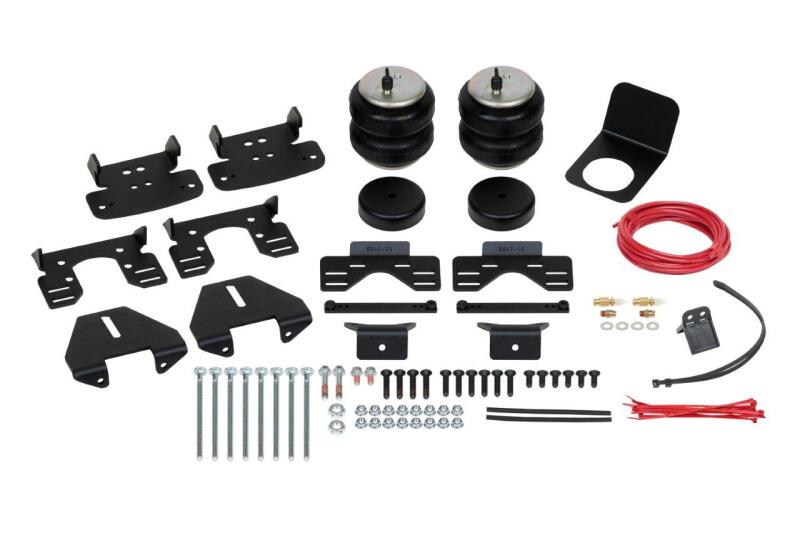 Firestone 2017+ Ford F250/F350/F450 4WD Ride-Rite Air Spring Kit (W217602625) components and hardware for off-road performance.
