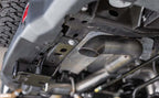 MagnaFlow Sys C/B 05-10 Tacoma EC/CC 2.7/4.0 installed undercarriage view