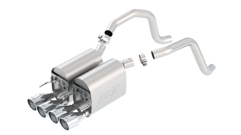 Borla 05-08 Corvette Coupe/Conv 6.0L/6.2L 8cyl 6spd RWD Touring SS Exhaust (rear section only) with polished tips.