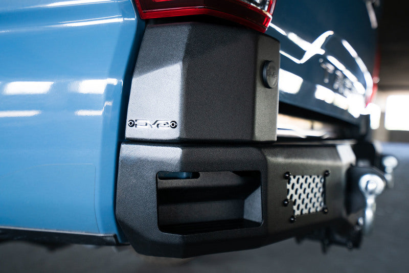 DV8 Offroad 16-23 Toyota Tacoma MTO Series Rear Bumper close-up