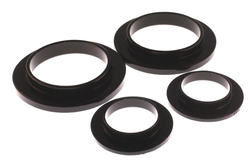 Energy Suspension 79-04 Ford Mustang SVO Black Rear Spring Upper & Lower Isolator Set components